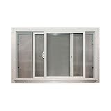 Duo-Corp. 3020Igutdouble Slider Utility Window Impact Resistant Solid Vinyl Frame & Sash, Fully Welded & Double Paned, 3 x 2'