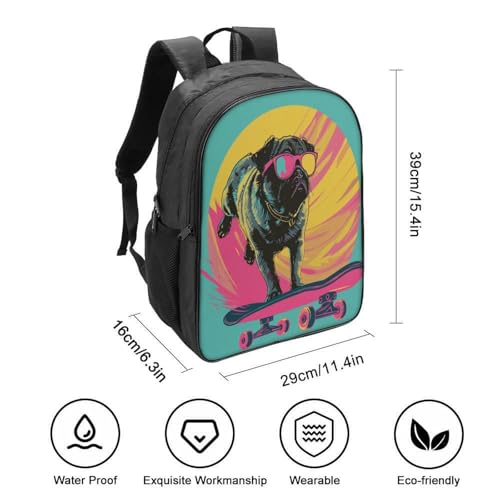 Sac à dos enfant confort imprimé 3D chien ergonomique et léger - 2