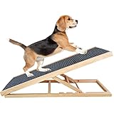 FORIVE Dog Ramp,Pet Ramp for Bed, Couch or Car - for Large Small Dogs and Cats,4 Layer Adjustable...