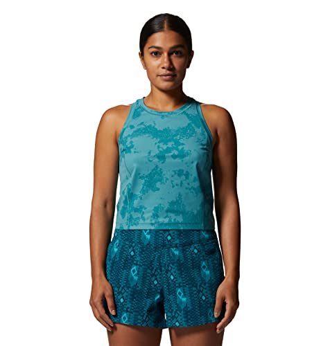 Mountain Hardwear Women's Standard Mountain Stretch Tanklette, Palisades Scatter Dye Print, Large #TOP8