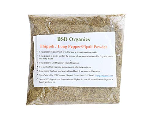 BSD Organics Poudre de thippili/poivre long/pipali 200 g Cover
