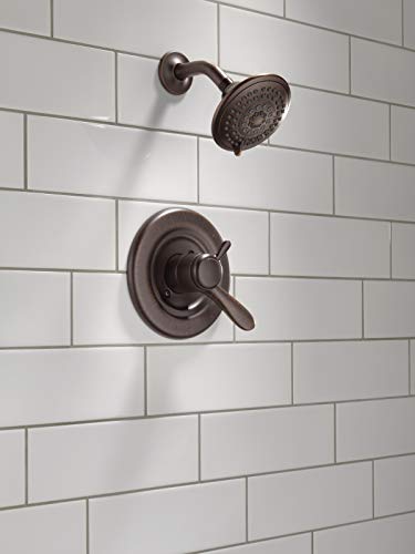 Delta Faucet Lahara 17 Series Dual-Function Shower Trim Kit With 5-Spray Touch-Clean Shower Head, Venetian Bronze T17238-Rb (Valve Not Included) #TOP1