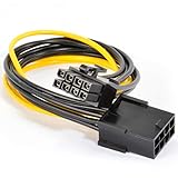 JacobsParts 8-Inch 8 pin PCI Express PCI-E Power Extension Cable for Video Card