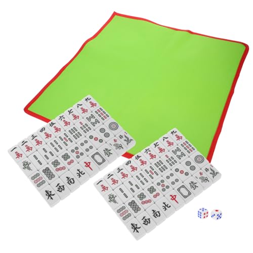 Kit de mahjong chinois portable YARNOW miniature et léger avec ses accessoires