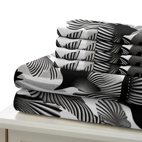 Housse de couette super king imprimé 3D rayures microfibre douce