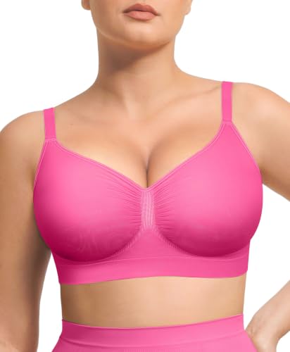 Image of Lover-Beauty Bralettes for Women Wireless Stretch Unlined Everyday Bra | Seamless, Comfortable, No Underwire, No Padding, Light Support, Adjustable Straps, Soft Fabric, Daily Wear, Sleep Bra