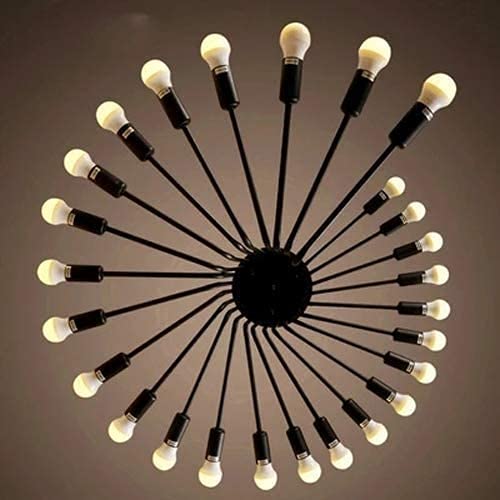 Lustre industriel de luxe E27 avec finition de style rural - 6