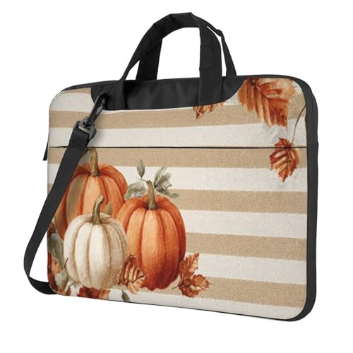 Housse 15.6 pouces ordinateur portable à motif citrouilles d'automne