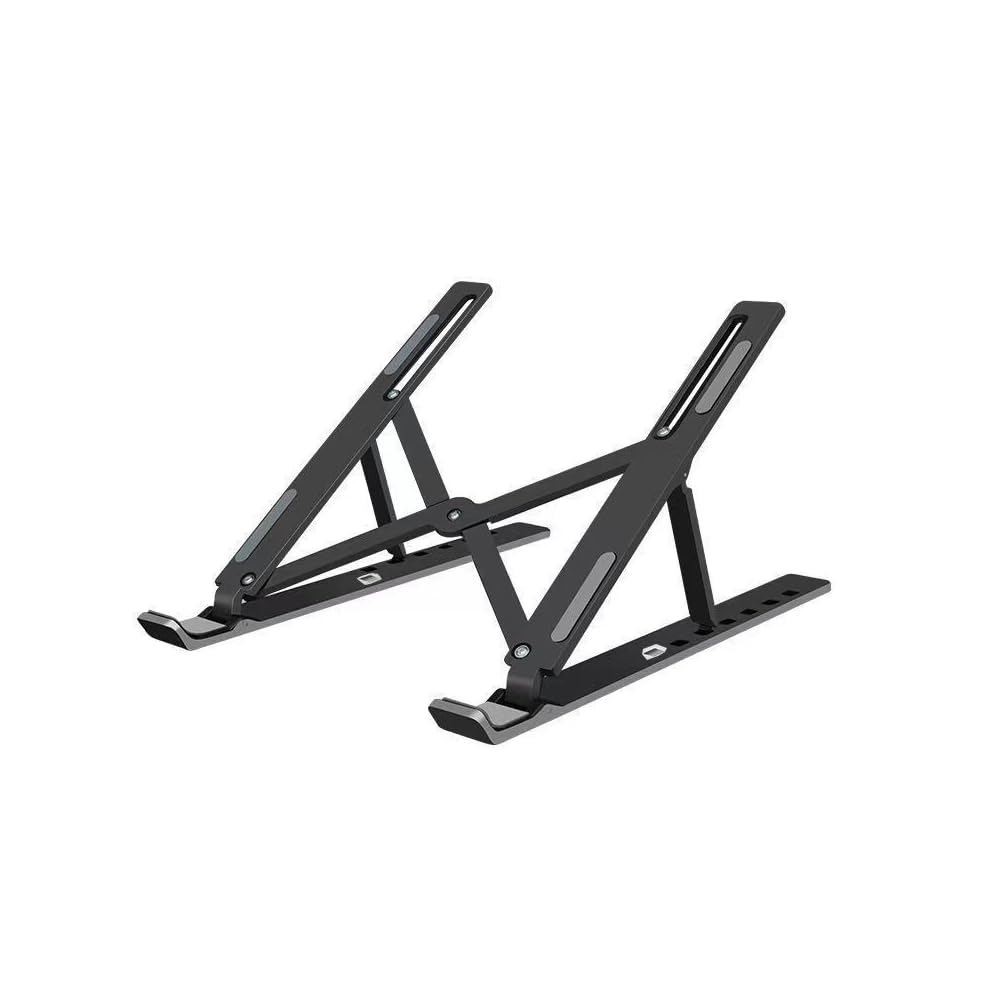 Ergonomic Adjustable Laptop Stand Triangular Design with Enhanced Cooling Stable Support Portable Aluminum Riser for 10 to 16