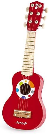 Janod - My First Confetti Wooden Guitar - Musical Imitation and Awakening Toy - From 3 years old, J07628