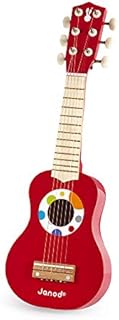 Janod - My First Confetti Wooden Guitar - Musical Imitation and Awakening Toy - From 3 years old, J07628