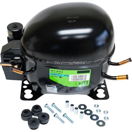 NF7.3FX.2 R134a Hermetic Refrigeration Compressor Compatible for Embraco Danfoss Tecumseh, Compressor Replace FF10HBK FF8.5HBK EGAS100HLR EGAS80HLR FFU100HAK GL80TG NEK2116Z THA0414YXA AEA3425YXA