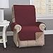 Home Fashion Designs Deluxe Reversible Quilted Furniture Protector and PET PROTECTOR. Two Fresh Looks in One. Perfect for Families with Pets and Kids. By Brand. (Recliner - Burgundy/Taupe)