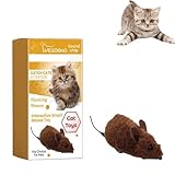 AMUSEMENT DURABLE -- Regardez vos animaux de compagnie bondir de joie ! Cette souris en peluche imite les vrais animaux et inspire les instincts naturels de chasse - sans grincement ! Parfaite pour jouer en solo ou pour créer des liens interactifs, elle suscite la curiosité des chats et le plaisir des chiens pendant des heures.