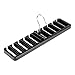 Niiyen 10 Slot Gürtel Rack Organizer, 10 Slot Tie Gürtelschal Rack Organizer Stabiler Kunststoff Schrank Kleiderschrank Platzsparer, Gürtel Lagerregal Krawatte Rack Schal Rack(Schwarz)