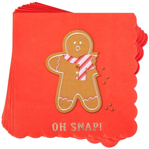 Servilletas C.R. Gibson Holiday Gingerbread 20 Unidades 5" miniatura 6