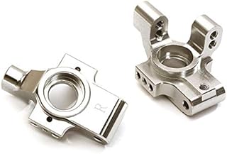 Integy RC Model C28349SILVER Billet Machined Rear Hub Carriers for Traxxas 1/10 4-Tec 2.0