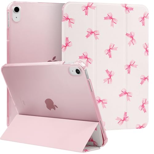 MrARTIST for iPad A16/10th Generation Case - Cute Women Girls Girly Kawaii Aesthetic Preppy Kawaii Chic Cool Design Cover for Apple Tablet for iPad A16/10 Gen 11 Inch 2025 Bowtie