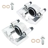 BDELI Front Brake Calipers Kit without Bracket 184299+184300 Replacement for 88-99 Chevy C1500 K1500, 95-00 Tahoe, 94-99 Dodge Ram 1500 Pickup, 88-99 GMC C1500 K1500: FRC4417+FRC4418, Rear Drum Brake