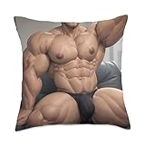 Bara Yaoi Manga NSFW Dakimakura Sexy Muscle Worship Anime Throw Pillow