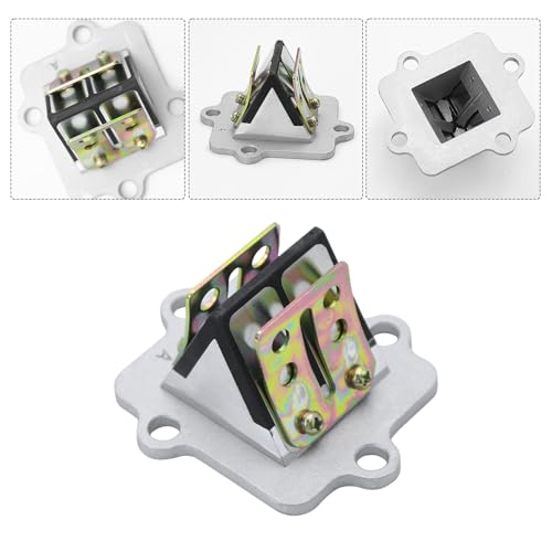 WYYFXY® Membranblock Ansaugstutzen Set Membranblock Dichtung Vergaser Membran Ansaugkrümmer Ersatz mit Befestigungsmutter Schlauchschellen für Yamaha Aerox Polaris Aprilia Agm Cpi Mbk Sachs
