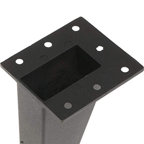 4 Inch / 10Cm Furniture Legs, La Vane Set Of 4 Aluminium Metal Oblique Furniture Feet Black For Cabinet Cupboard Sofa Table Dresser #TOP2