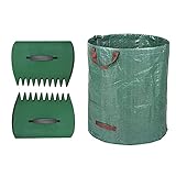 CFH-ALLEZ 1 Pair Lawn Claws Garden Leaves Cleaning Trash Leaf Scoop Collect +1 Packs 72 Gallons...