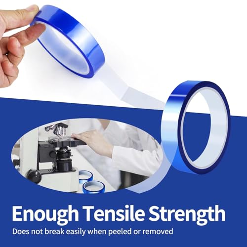 ZEACCT 4 Rollen Wärmeübertragungsband, Sublimation Klebeband, Hitzebeständiges Klebeband, Hochtemperaturbeständiges Polyimidband, Hochtemperaturband, zum Löten und Abdecken