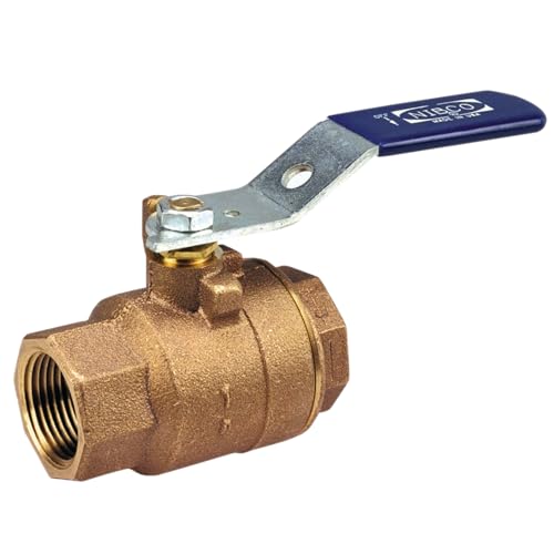 NIBCO Fig No T-585-70, 1 in. Two-Piece Bronze Ball Valve, Full Port, Threaded