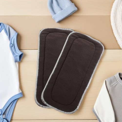 Inserts de couches lavables en microfibre ultra-absorbante 4 pièces pour bébé - 5