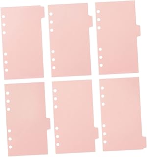 KALLORY 6 Folhas De Papel Deslizante Divisores De Página Divisores De Índice Páginas De Álbum De Fotos Páginas De Livro De Fotos Recargas Páginas De Fotos Transparentes Páginas De