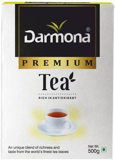 Darmona® Premium Black Tea 500gr I Rainwater Irrigated, Organic-Style Farming | Golden Leaf Award-Winner for Tea Quality | UPASI/TRUSTEA/SOLIDARIDAD/TRINITEA Certified