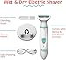 PalmPerfect Rechargeable Shaver for Women – Waterproof Electric Razor with Built-in LED Light – Includes Space-Saving Shower Wall Mount and USB Charging Cable – Safe for All Body Parts