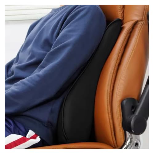 Cojín de asiento de coche para aliviar el dolor de espalda en viajes largos de conducción marrón 4