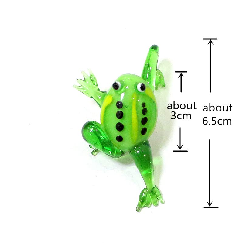 Cute Hanging Miniature Frog Ornaments - Glass Animal Figurines for