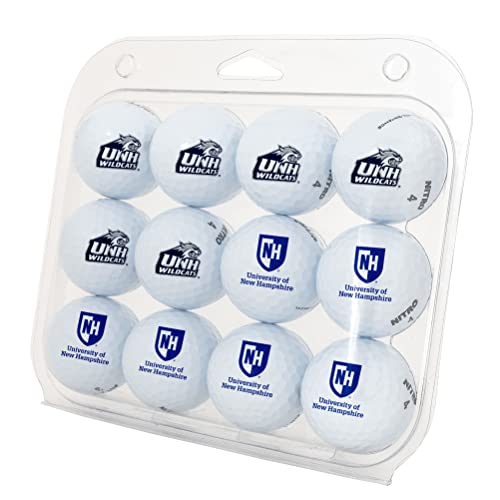 Desert Cactus University of New Hampshire Golf Balls 12 Pack – UNH Wildcats Full Color Dozen – Officially Licensed Sport Team Accessory