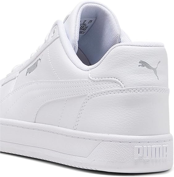 PUMA Men's Caven 2.0 Lace Up Sneaker White/Silver 8 Medium US | Image 3