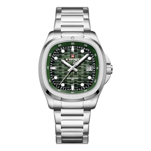Image of NAVIFORCE NF9240 Square Unique Temperament Strap with dial Analog Watch