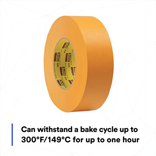 Image of 3M Performance Flatback Tape 2525, Orange Color, High Visibility, High Tack, High Temperature, Hand Tearable, 48 mm x 55 m, 9.5 mil, 24 Rolls