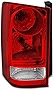 AKKON - For Honda Pilot Red Clear Rear Tail Light Brake Tail Lamp Driver Left Side Replacement Assembly
