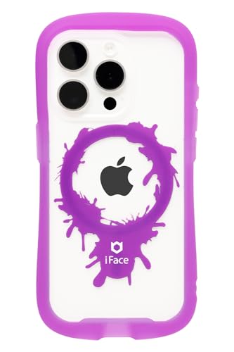 iFace Reflection Neo Magnetic iPhone 15 Pro ケース MagSafe 対応 クリア 強化ガラス (クリアパープル/ペイント)【アイフェイス アイフォン15プロ iphone15pro 用 カバー マグセーフ 耐衝撃