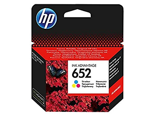 Cartucho de tinta original de HP f6 V25ae HP 652 hp652 para HP Deskjet Ink Advantage 1115 – Black – Potencia: aprox. 360 páginas/5%, color (04) 1x Tintenpatrone - Color