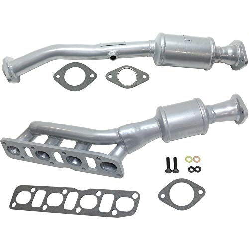 Catalytic Converter Front & Rear Driver Left Side LH Hand Compatible with Nissan