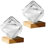 Chic et tendance：Ajoutez une touche époustouflante à votre maison ou votre entreprise avec cet élégant verre météorologique. Le liquide transparent à l'intérieur modifie son apparence en fonction des conditions météorologiques, offrant une combinaison unique de fonctionnalité et d'esthétique intemporelle.