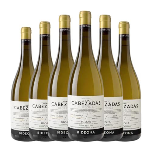 Caja de 6 Botellas de Vino Blanco Viura Bideona Cabezadas Rioja 75cl Caja de 6 Botellas de Vino Blanco Viura Bideona Cabezadas Rioja 75cl