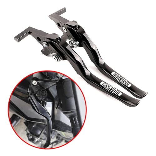 Levier de frein et d'embrayage XSR700 en alu CNC gris long de haute précision - 2