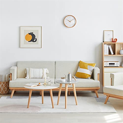 Table basse creative design asymétrique en bois véritable Color A - 7