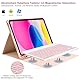 TQQ Hülle mit Tastatur für iPad A16 11 Generation 2025/10 Generation 2022(11/10.9 Zoll), Abnehmbare Kabellose Bluetooth Tastatur Schutzhülle für iPad 11. /10. Gen, QWERTZ Deutsches Layout