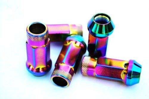 Amazon.com: 1320 Performance Neo Chrome STEEL JDM LUG NUTS oil