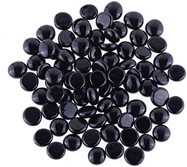Mipruct Vase Filler,Colorful Crystal,Stone Gem for Garden,Decorative Glass Beads,Glass Gem in Vase,0.75LB-Approx (Black)…